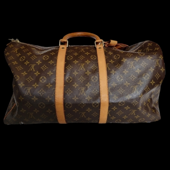 Authentic LOUIS VUITTON Monogram Keepall 55 Travel Bag - Picture 13 of 13